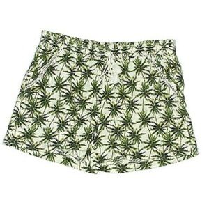 Briggs New York palm tree linen and rayon blend shorts